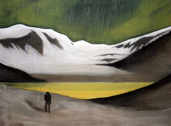 A Sulphurous Dawn, oil on canvas, 90 x 120 cm   
