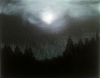 Freezing Moon, 24 x 30 cm, oil on canvas (Private collection Sweden)