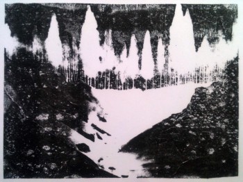 Of Ice & Movement (reversed), stone lithography, 20 x 26 cm